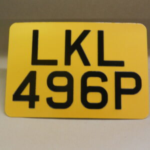 Long Motorcycle Plate