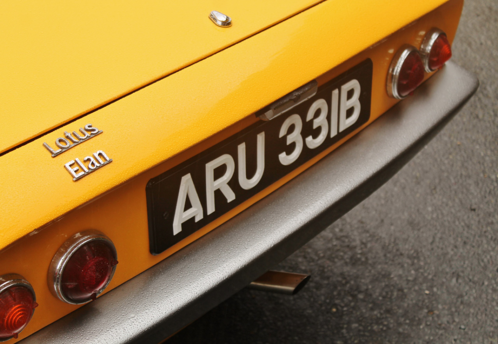 Lotus Elan Number Plate