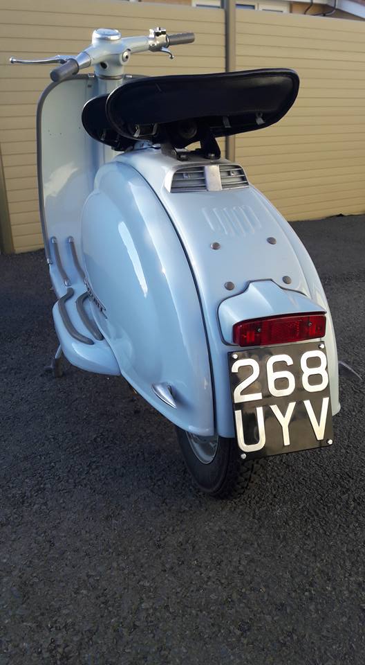 Motorcycle Number Plate on Scooter