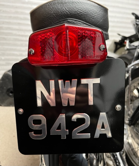Motorcycle Rear Number Plate