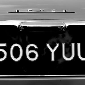 PRE 63 Silver Digit Car Plate