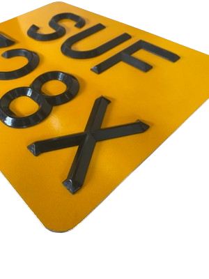 Rear Reflective Motorcycle Plate