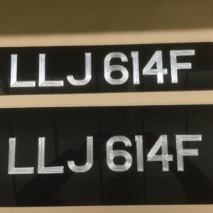 Silverline Car Plate