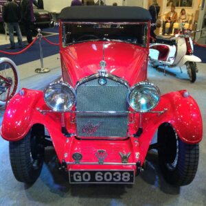 Solid Cast Number Plate on Vintage Car