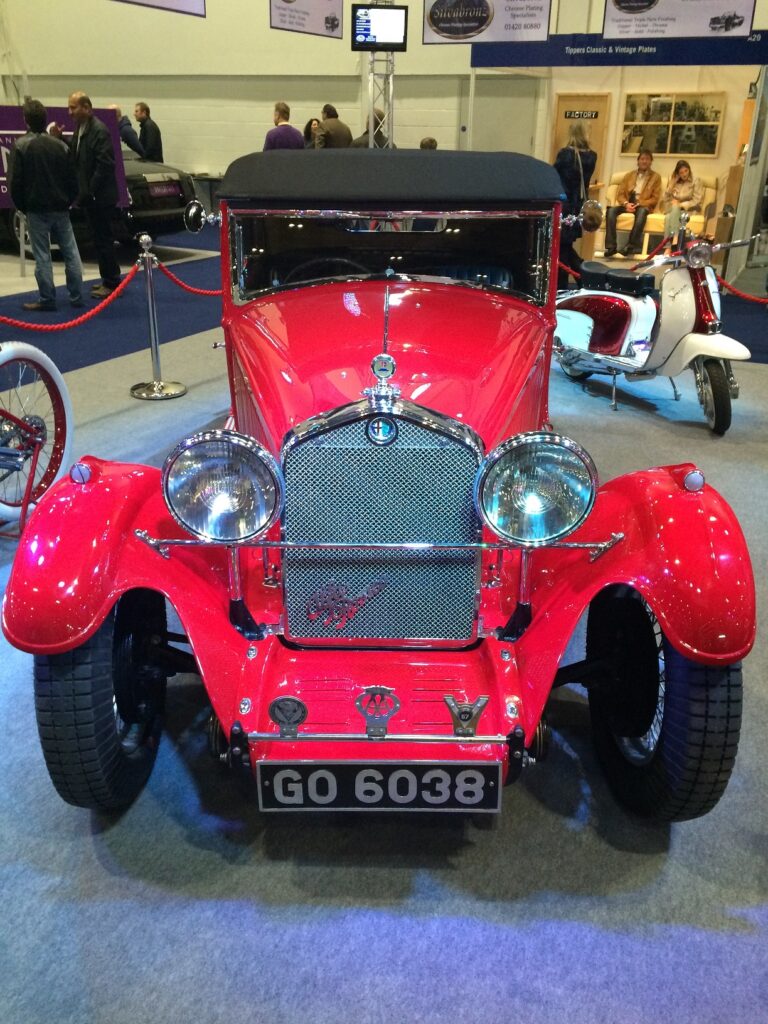 Solid Cast Number Plate on Vintage Car