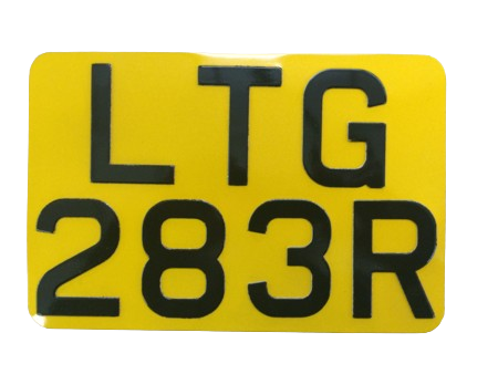 Standard Reflective Motorcycle Number Plate